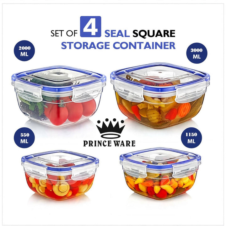 Lock & Fresh Bowl Set | 500ml, 1L, 2L, 3L | (Set of 4)