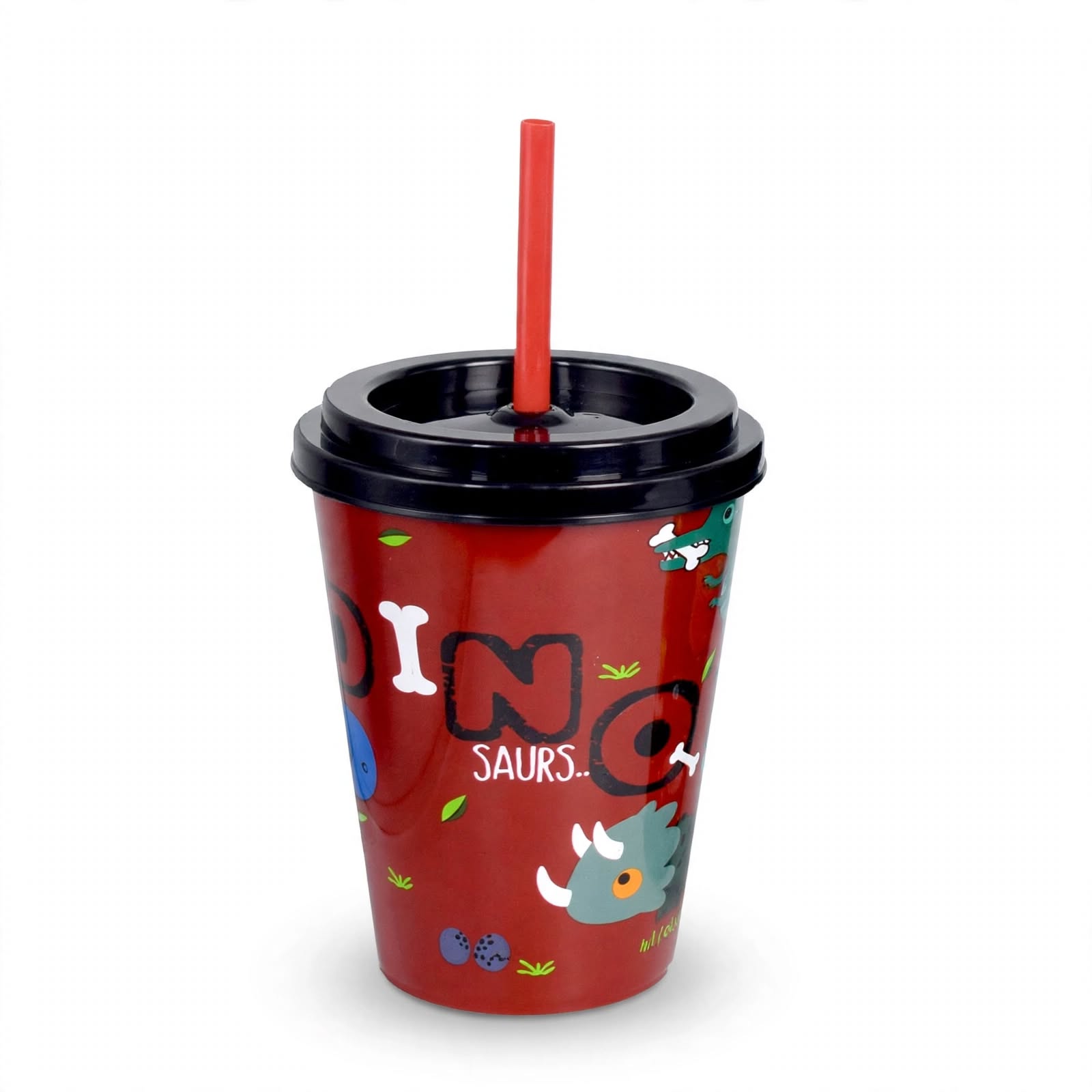 Cool Glass - Kids Tumbler Glass with Straw (Pack of 2)