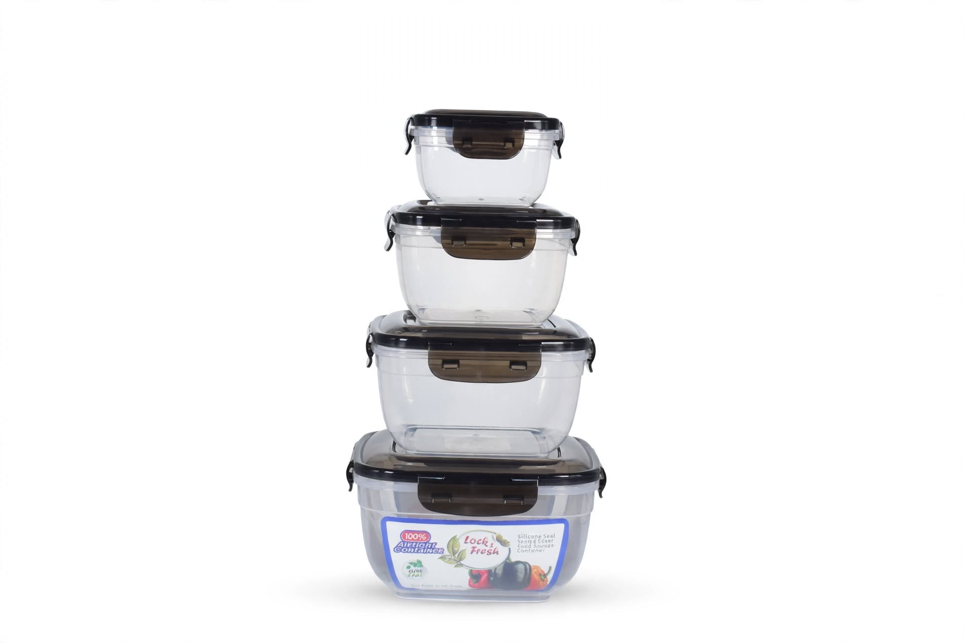Lock & Fresh Bowl Set | 500ml, 1L, 2L, 3L | (Set of 4)