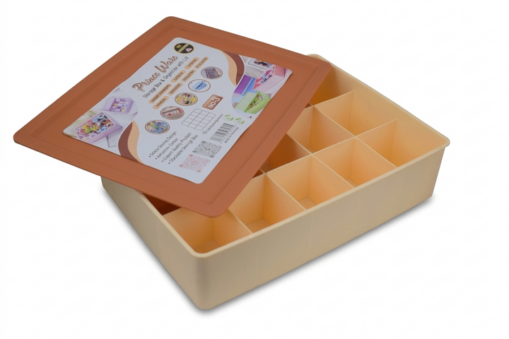 Organizer with Lid | 15 Compartment Storage Box