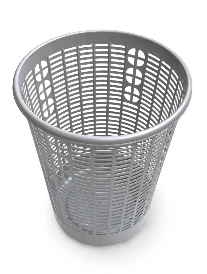 Laundry Basket | Waste Basket | Silver