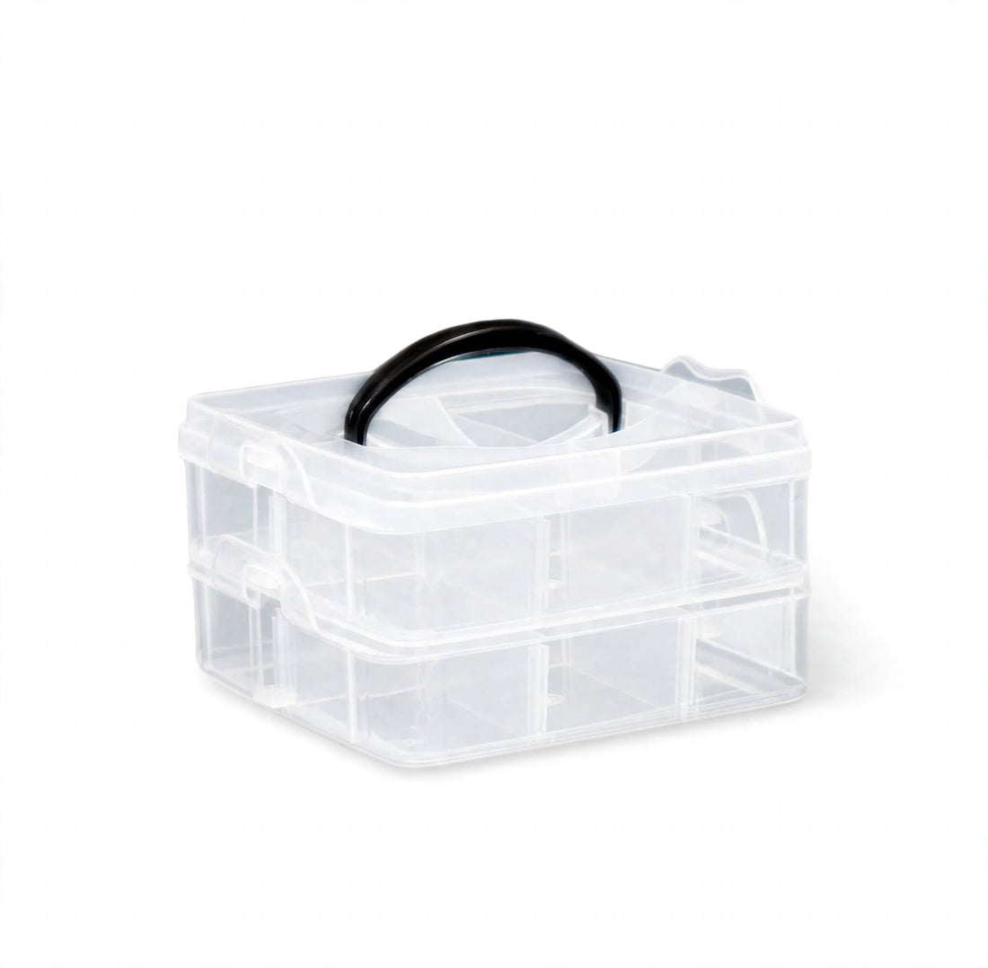 2 Layer Stackable Storage Box & Organizer