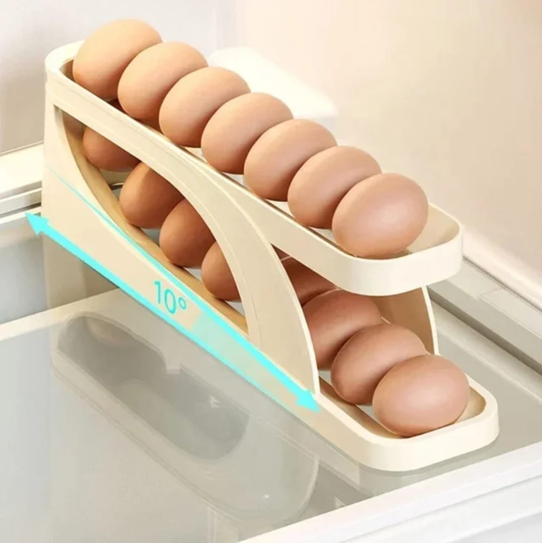 Egg Dispenser - Automatic Egg Rolling Storage Rack