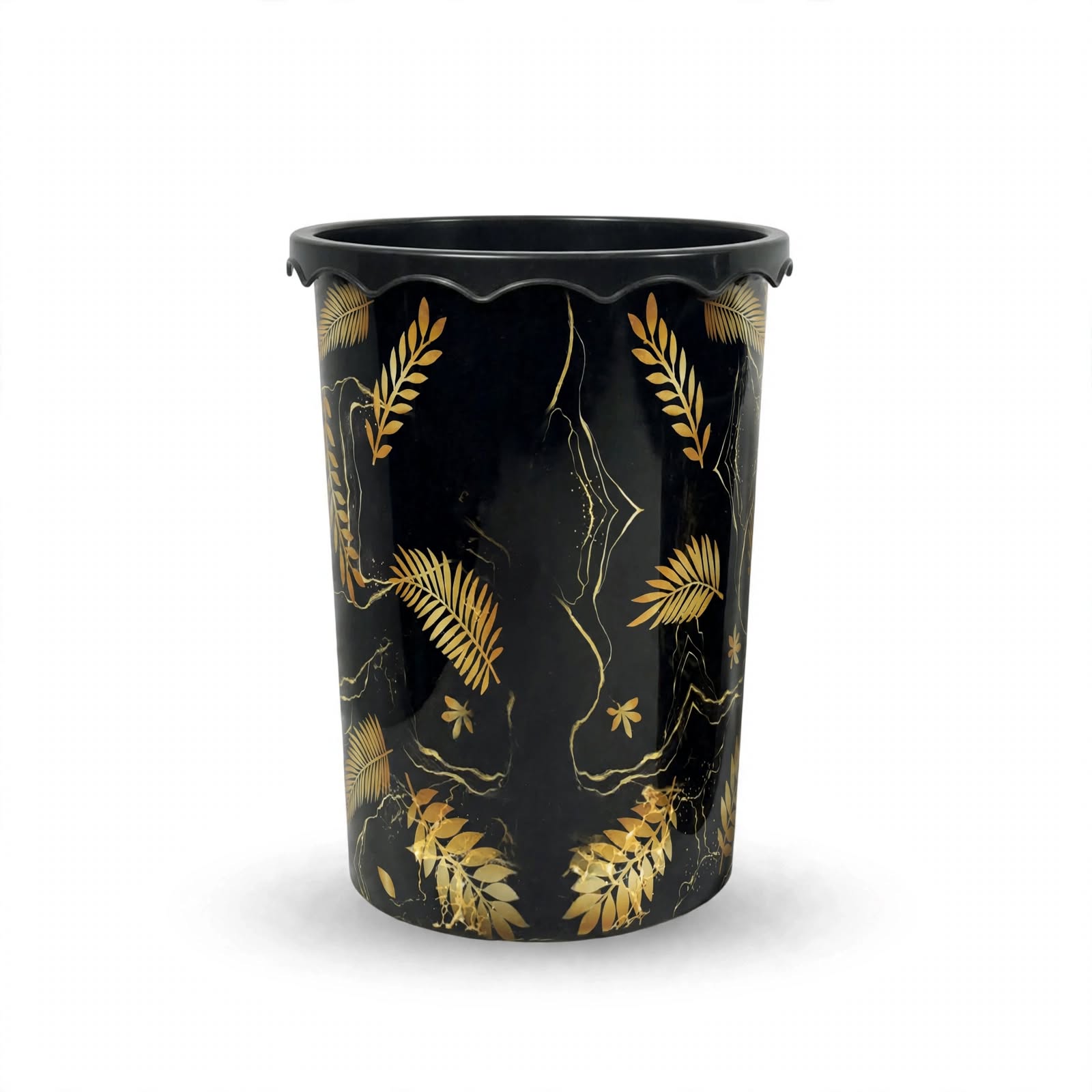 Dustbin Marble Large - 12 Liters - (Pack of 2)