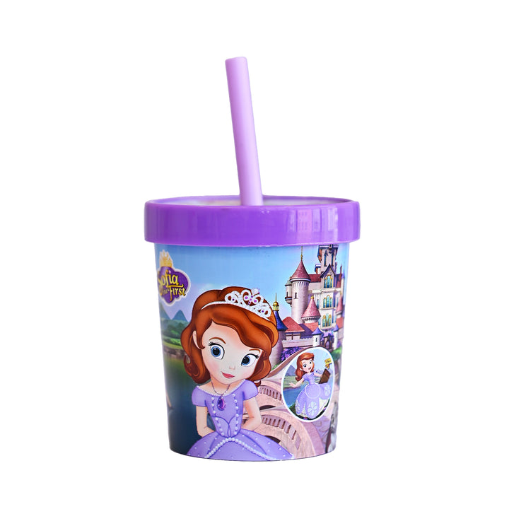 Ice Glass - Kids Tumbler Glass with Straw (Pack of 2)