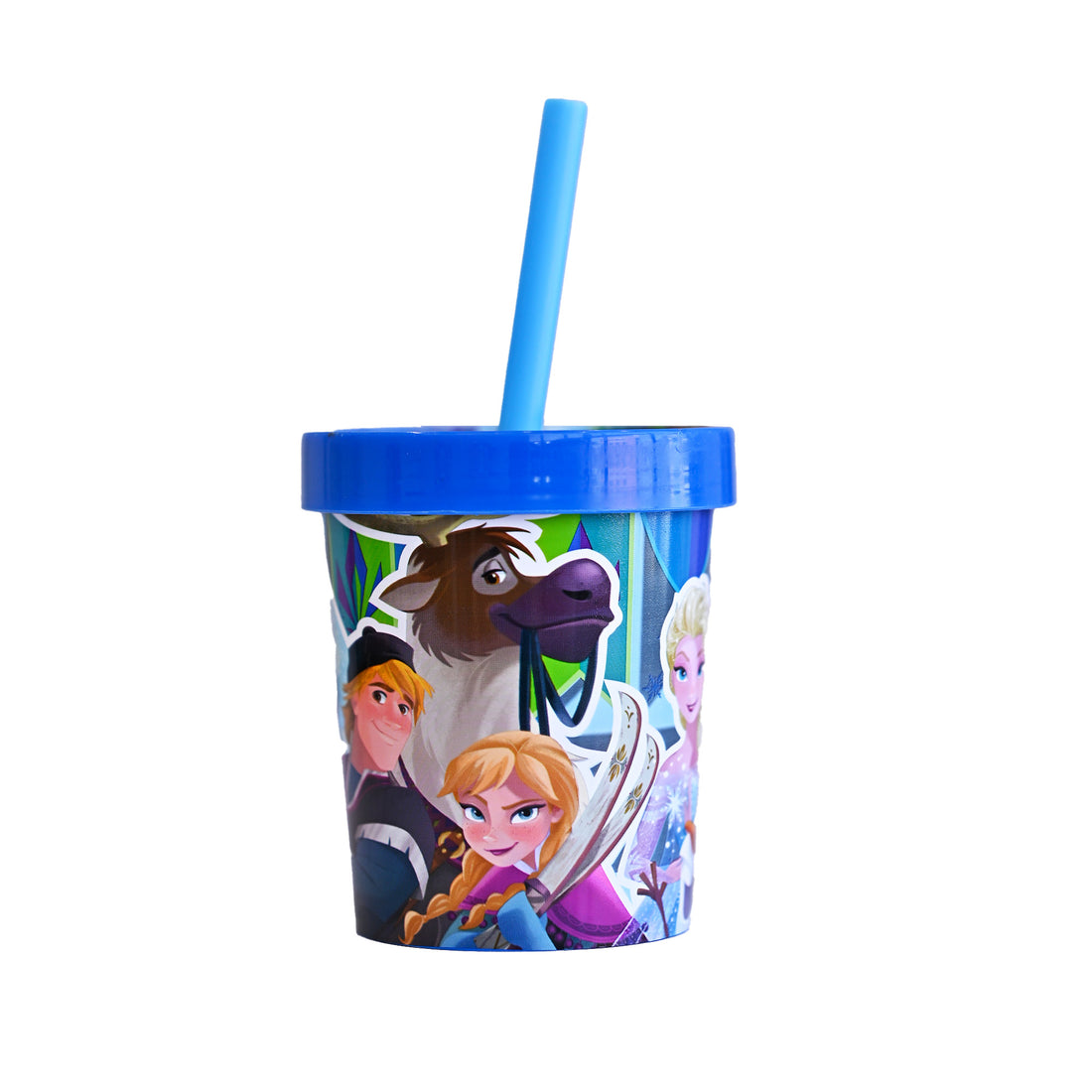 Ice Glass - Kids Tumbler Glass with Straw (Pack of 2)