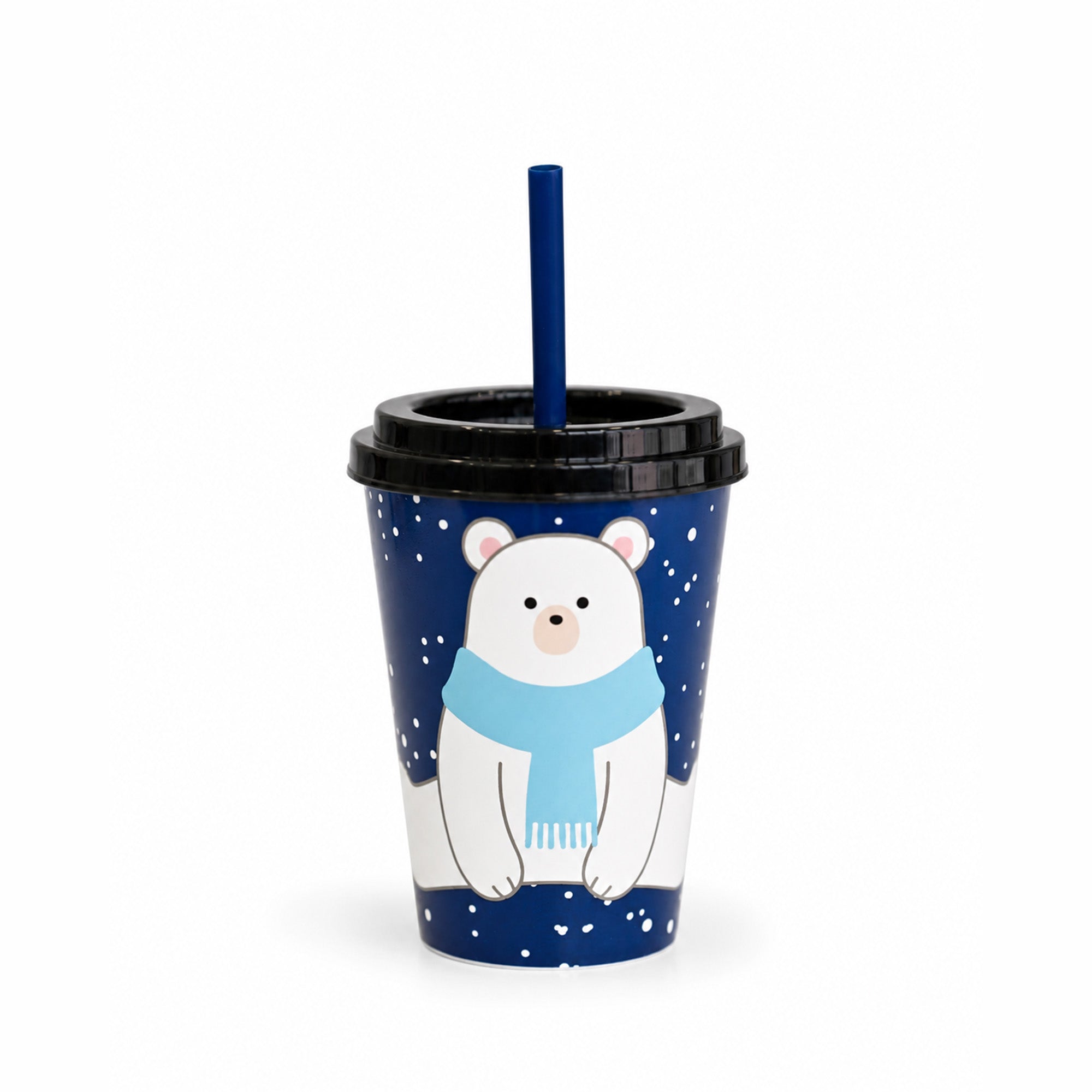 Cool Glass - Kids Tumbler Glass with Straw (Pack of 2)