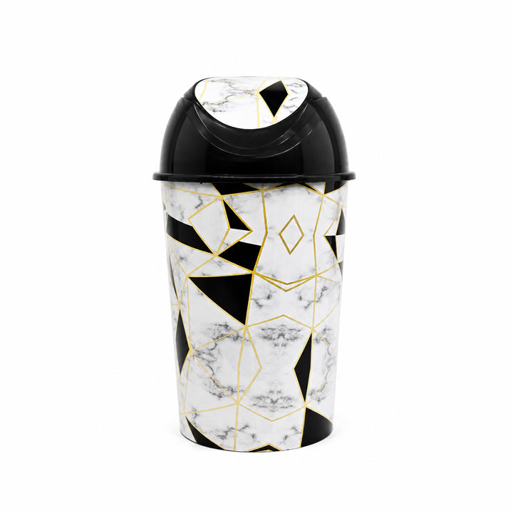 Dustbin Marble XL with Lid - 26 Liters