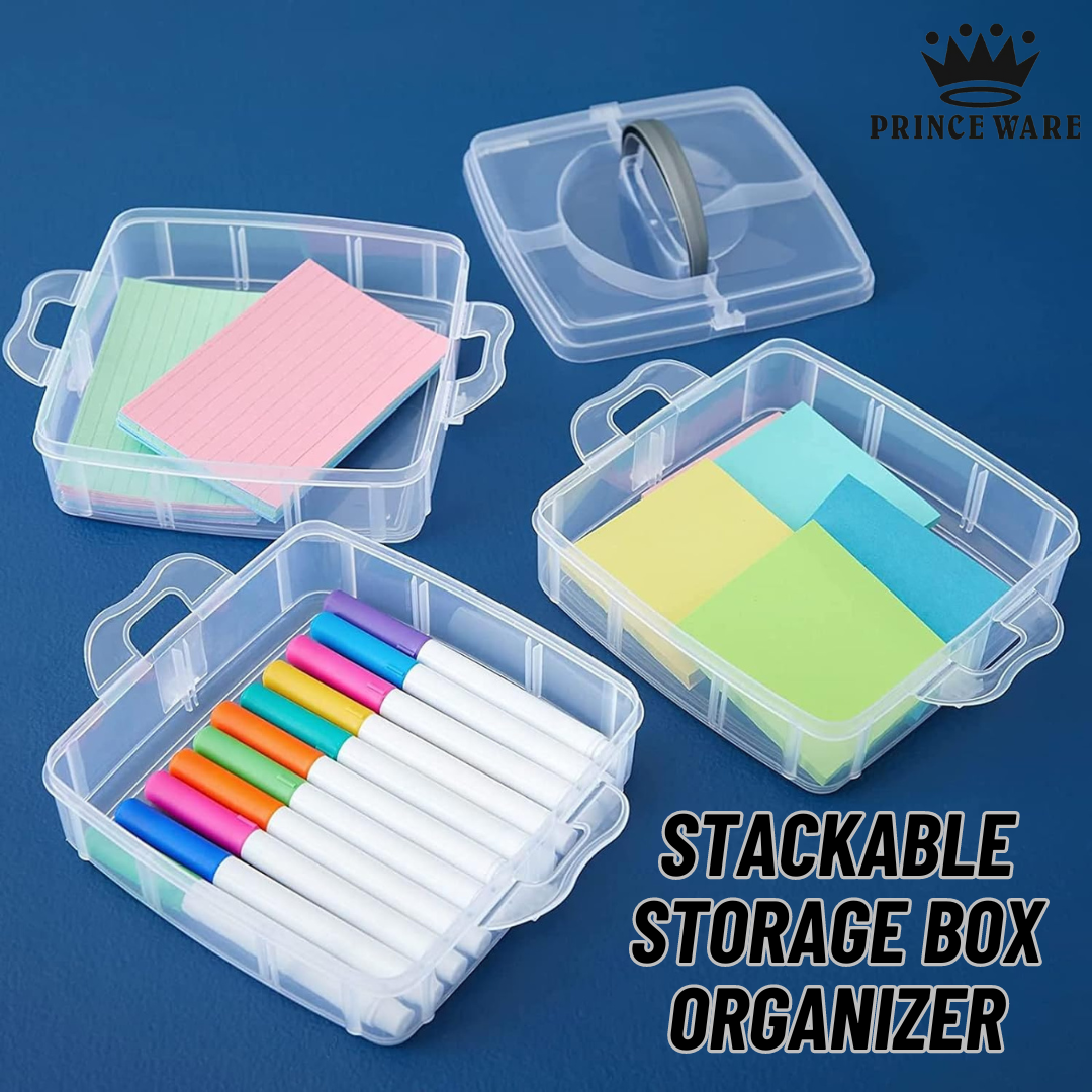 3 Layer Stackable Storage Box & Organizer