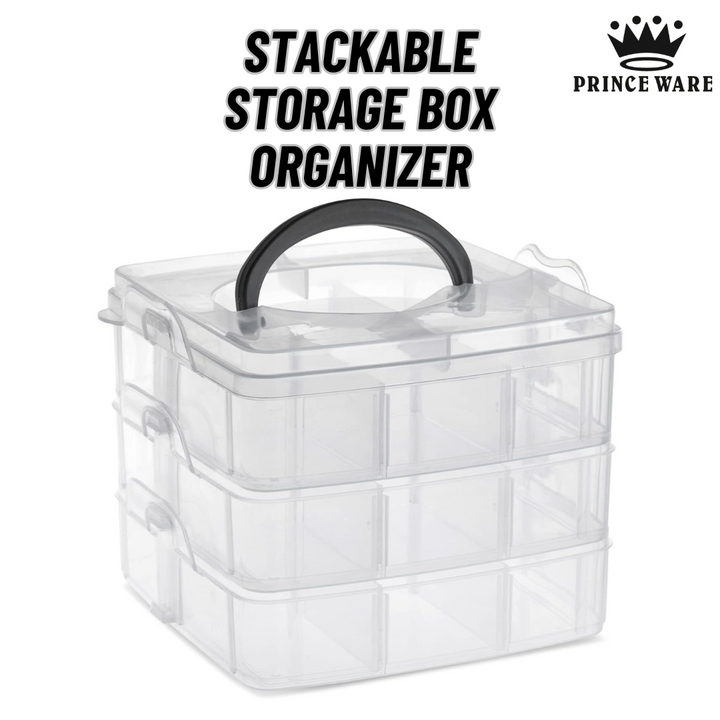 3 Layer Stackable Storage Box & Organizer