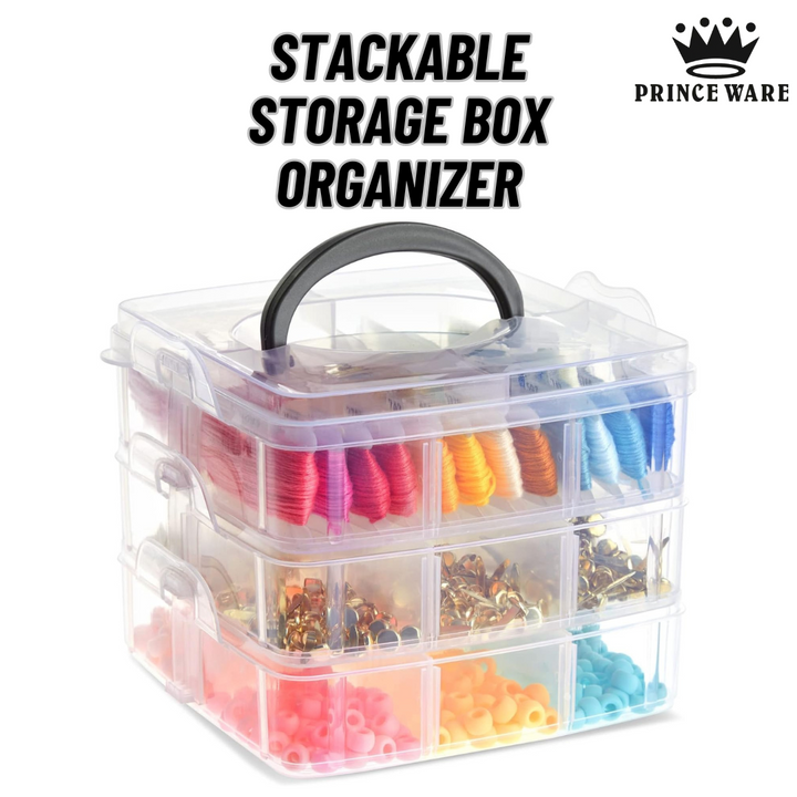 3 Layer Stackable Storage Box & Organizer