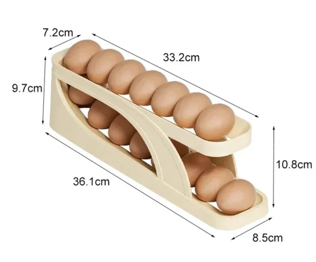 Egg Dispenser - Automatic Egg Rolling Storage Rack
