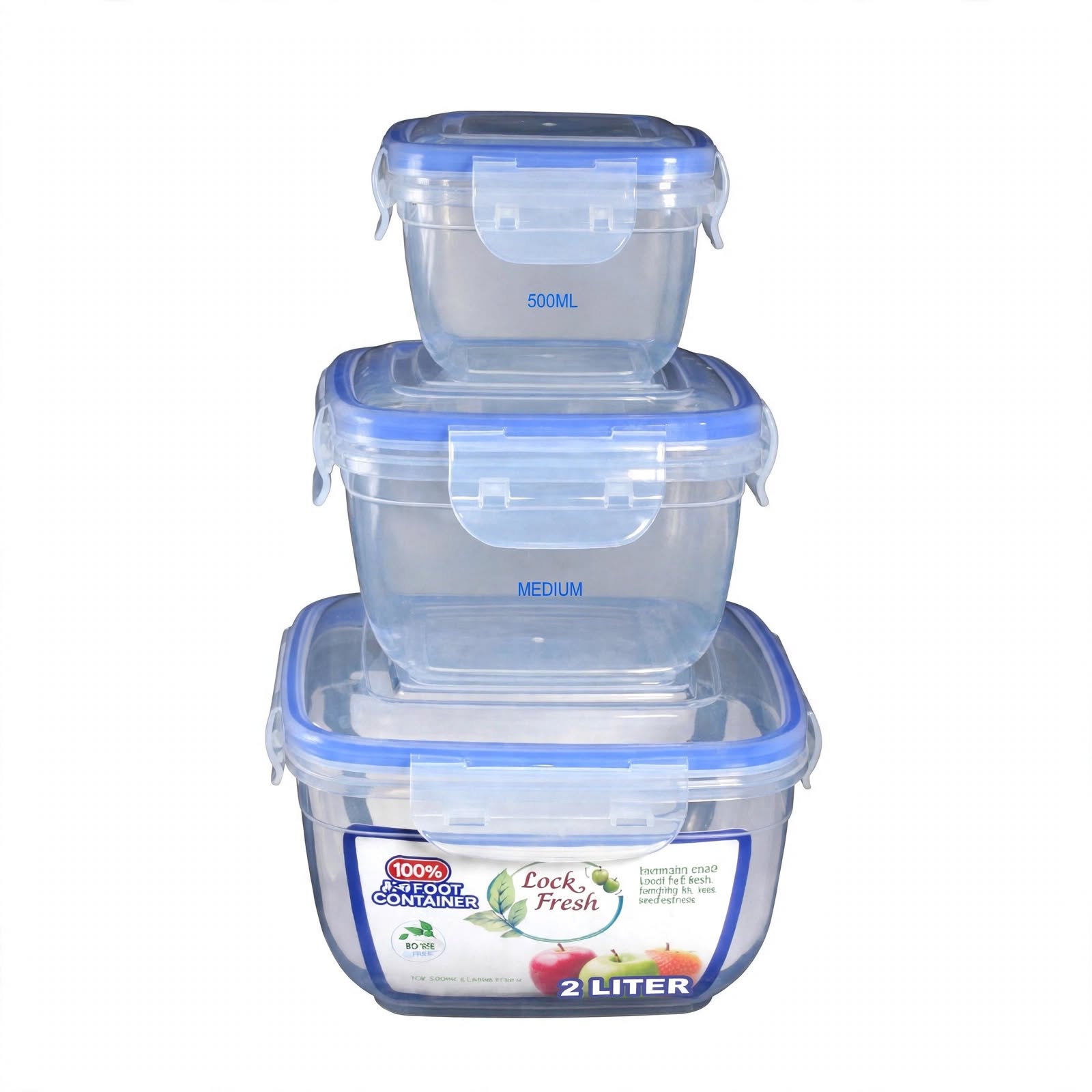 Lock & Fresh Bowl Set | 500ml, 1L, 2L | (Set of 3)