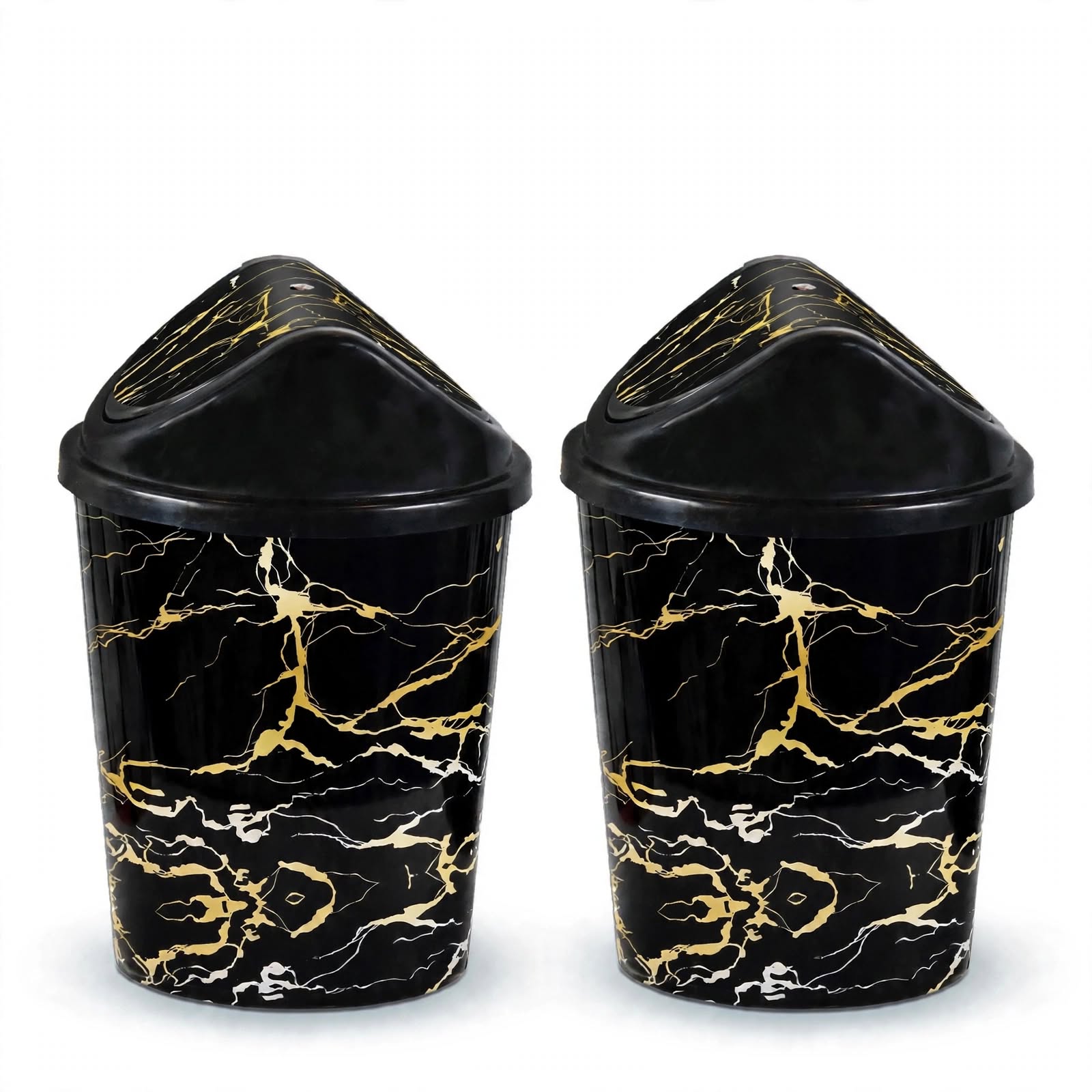 Dustbin Victoria with Swing Lid - 09 Liters (Pack of 2)