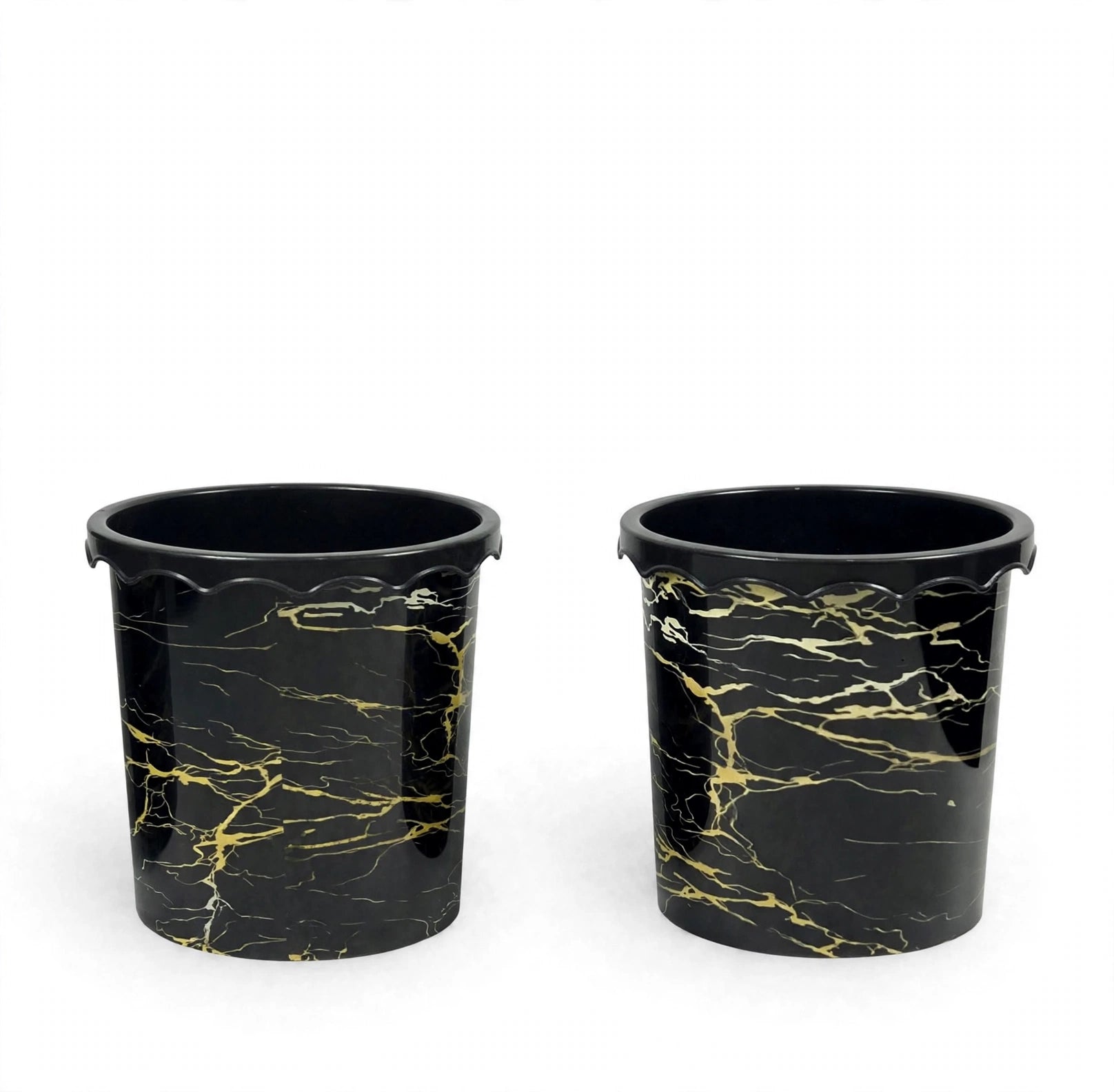 Dustbin Marble Small - 5 Liters - (Pack of 2)