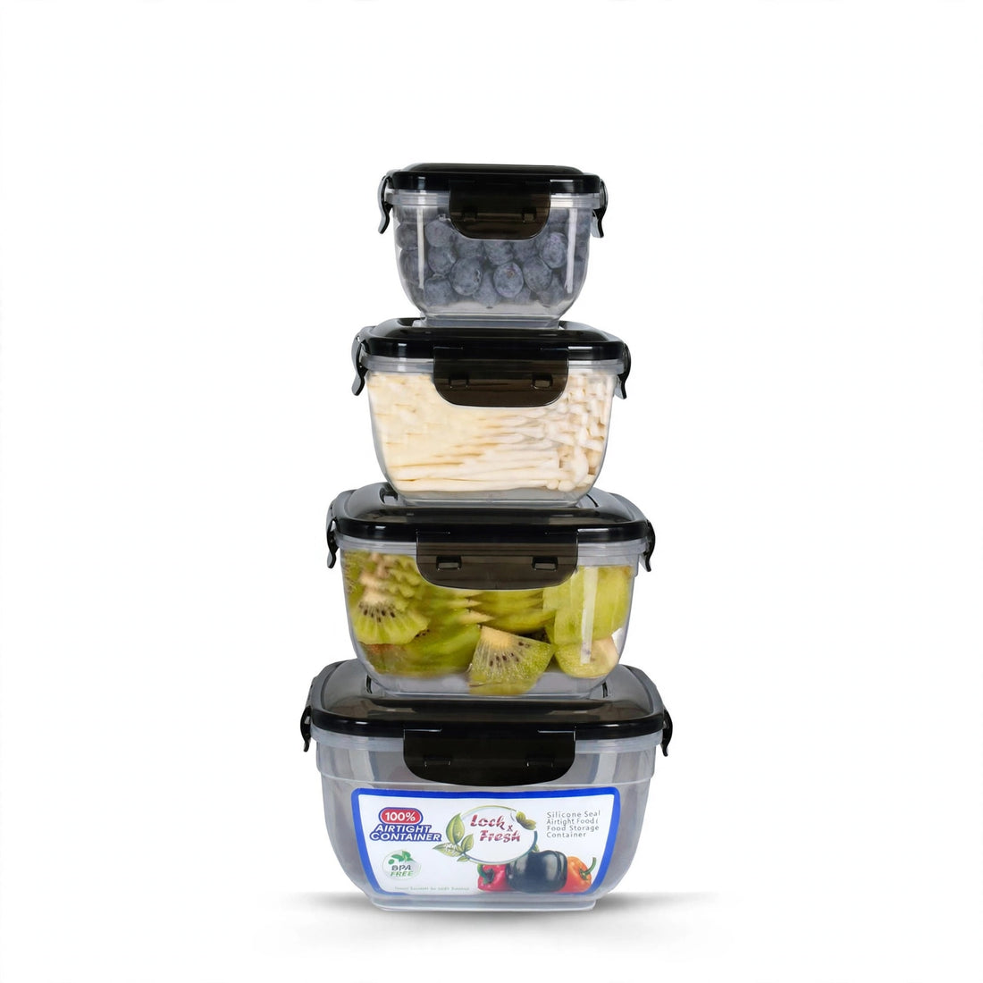 Lock & Fresh Bowl Set | 500ml, 1L, 2L, 3L | (Set of 4)