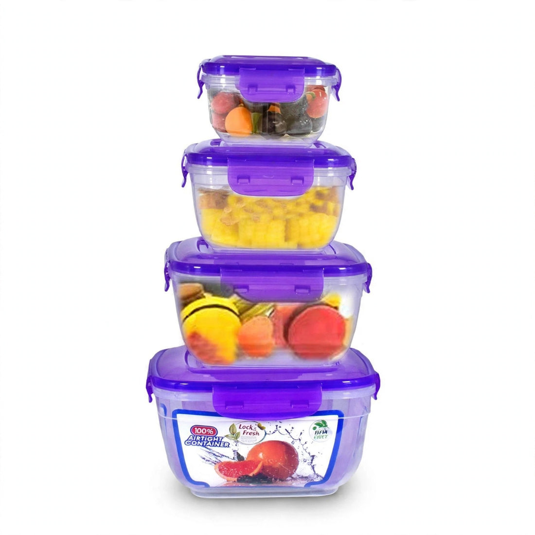 Lock & Fresh Bowl Set | 500ml, 1L, 2L, 3L | (Set of 4)