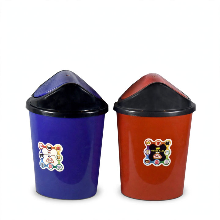 Dustbin Royal Small with Swing Lid - 09 Liters (Pack of 2)