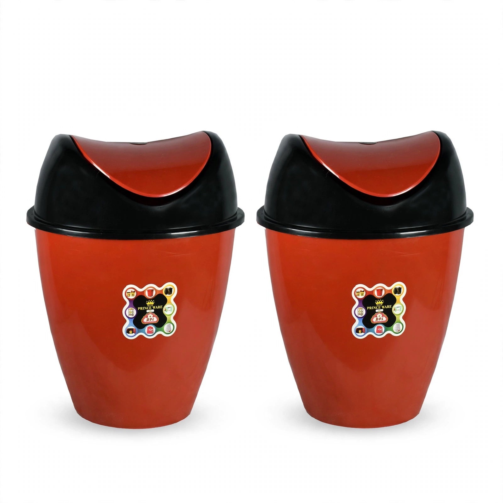 Dustbin Royal Large with Swing Lid - 18 Liters (Pack of 2)