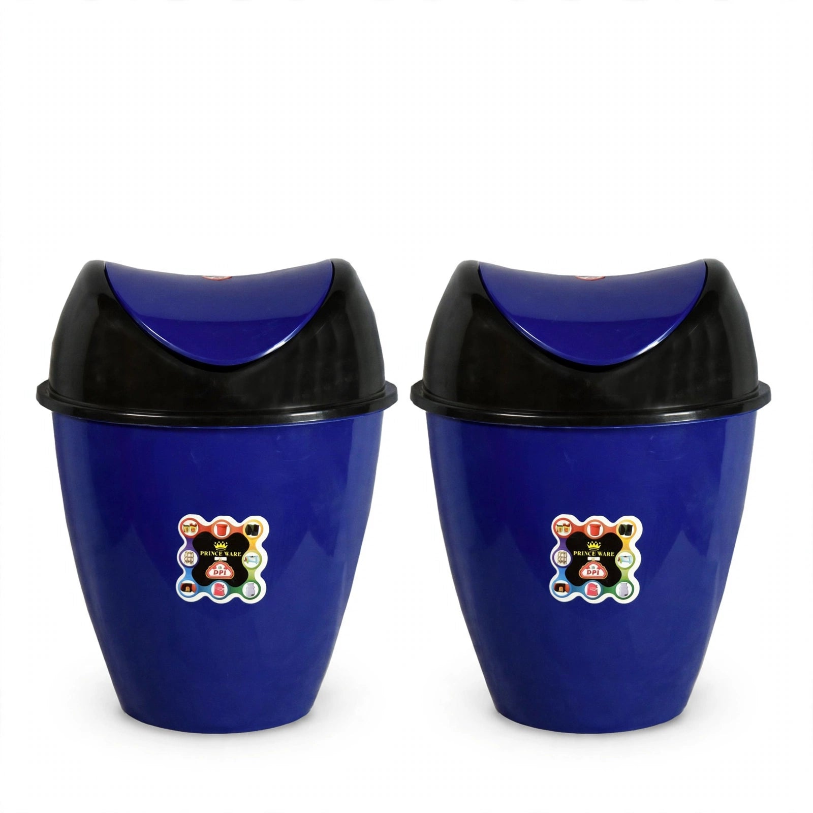 Dustbin Royal Large with Swing Lid - 18 Liters (Pack of 2)