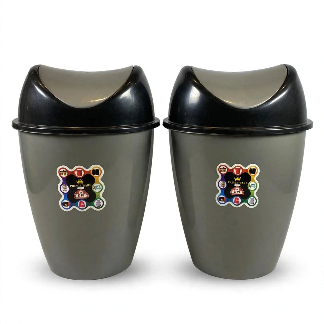 Dustbin Royal Large with Swing Lid - 18 Liters (Pack of 2)