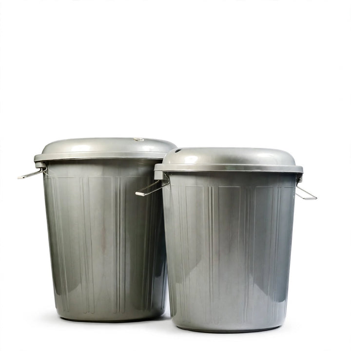 Drum With Lid | Silver | 30 / 40 / 50 / 70 Liters