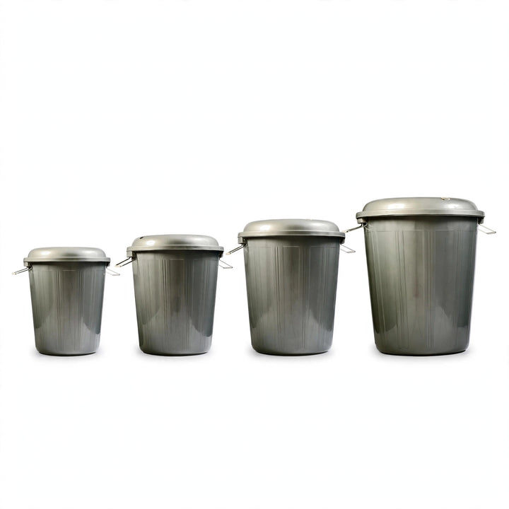 Drum With Lid | Silver | 30 / 40 / 50 / 70 Liters