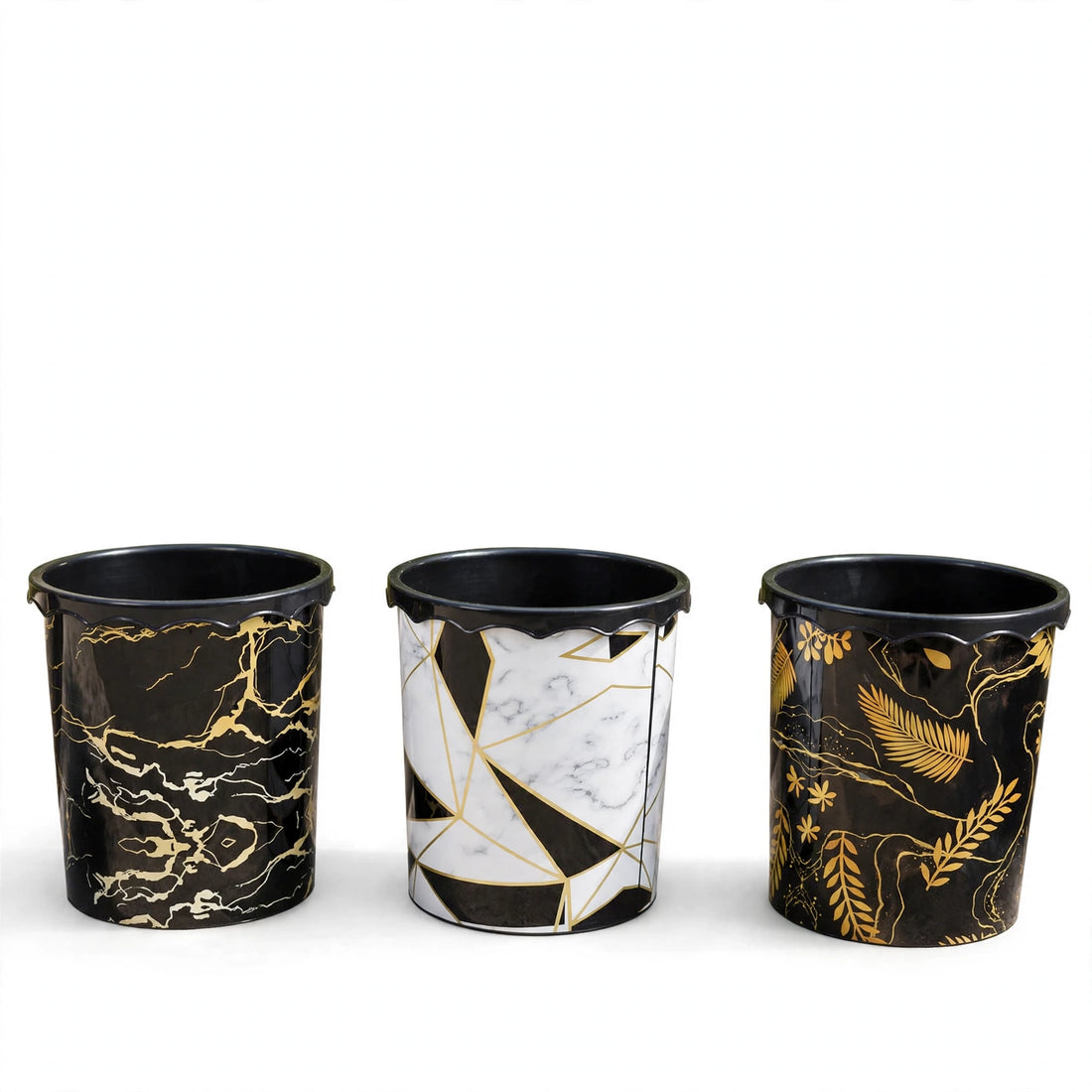 Dustbin Marble Small - 5 Liters - (Pack of 2)